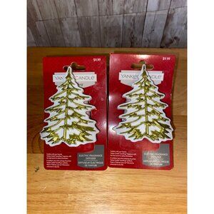 2 Yankee Candle Nightlight Christmas Tree Electric Scent Plug Diffuser Holiday